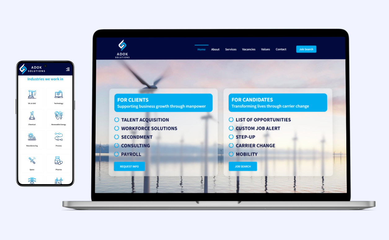 ADOK Solutions Website