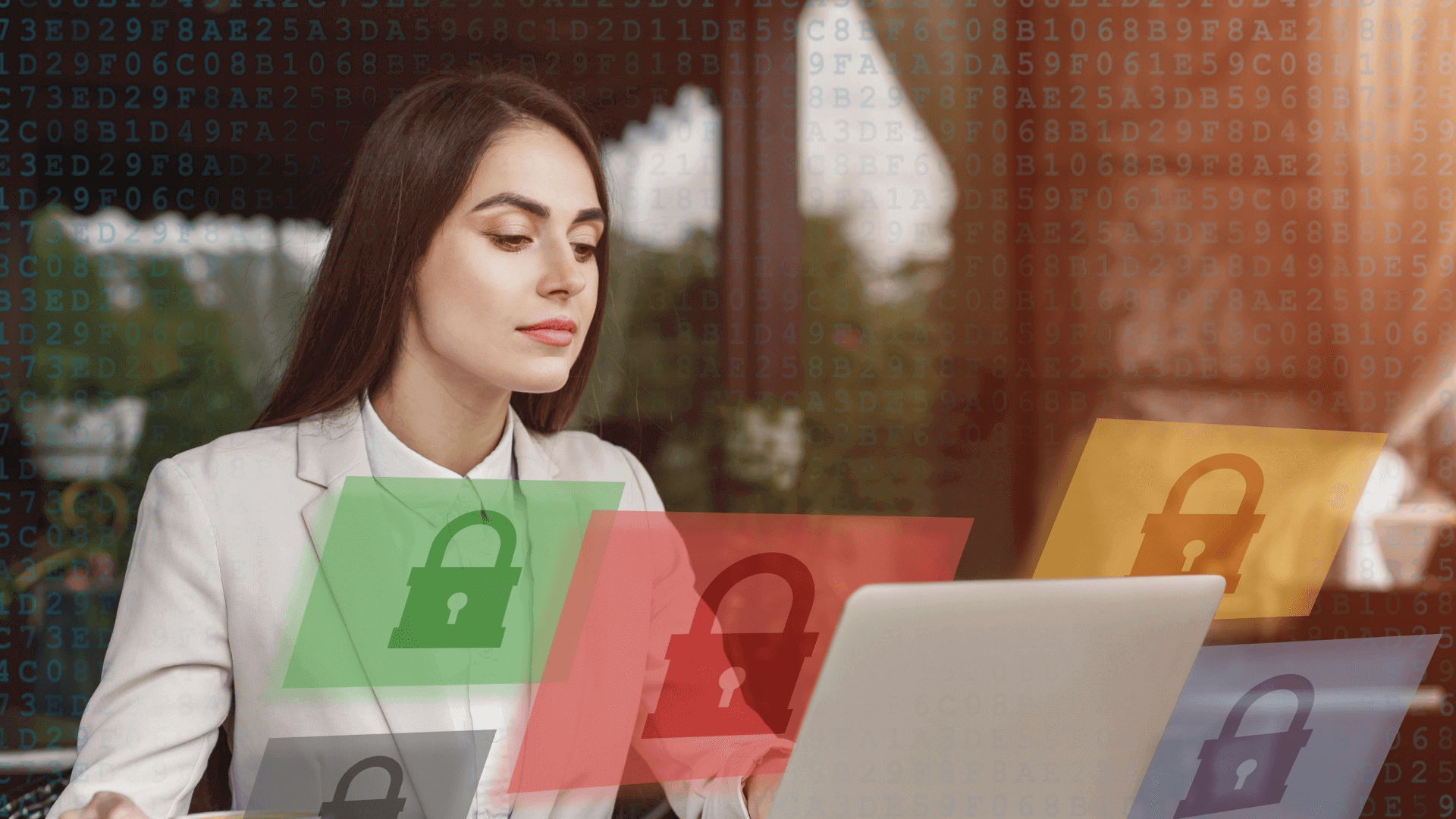 A person is looking at a laptop, possibly engaging with content on the screen. The setting appears to be indoors, and the individual is wearing clothing that suggests a casual environment. The image captures a human face focused on the computer device.