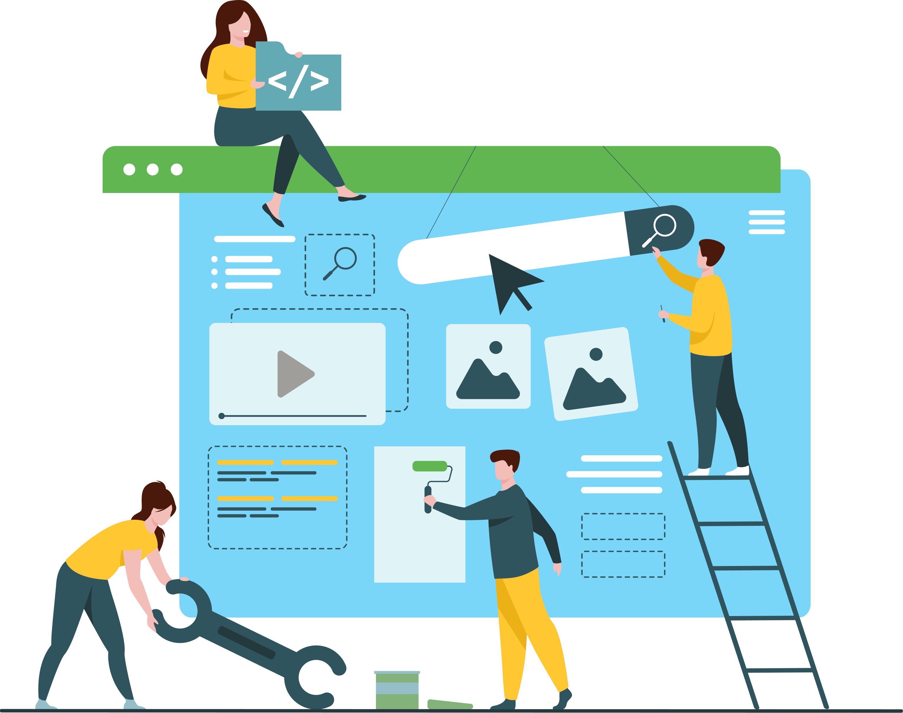 The image features a graphical user interface of an application. It likely includes elements related to footwear and clothing, presented in a cartoon style. The design may showcase illustrations that represent various fashion items.